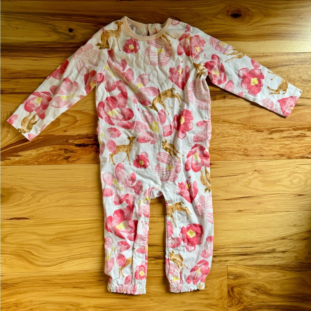 Burt’s Bees nwot floral romper 24 mos